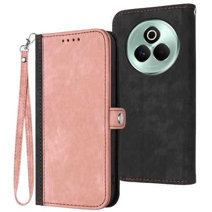 Side Buckle Double Fold Hand Strap Leather Phone Case, For Realme P3 Ultra 5G, For Realme P3 Pro, For Realme 14 Pro+, For Realme 14 Pro, For Realme 14x Global, For Realme C75 Global, For Realme GT7 Pro, For Realme 13 Pro / 13 Pro+ Global               ...