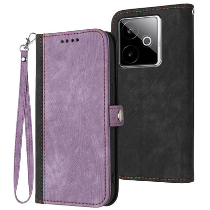 Side Buckle Double Fold Hand Strap Leather Phone Case, For Realme 16T 5G, For Realme C100 4G, For Realme P4 Power 5G, For Realme Note 80 4G, For Realme Neo8 5G, For Realme 16 5G, For Realme 16 Pro+ 5G Global, For Realme 16 Pro 5G Global                ...