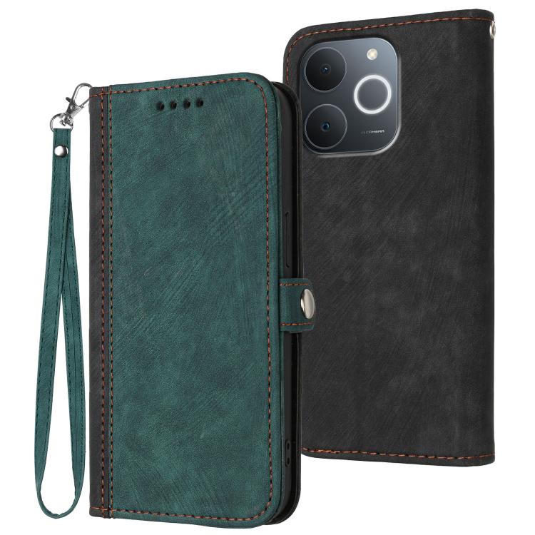 Side Buckle Double Fold Hand Strap Leather Phone Case, For Realme 16T 5G, For Realme C100 4G, For Realme P4 Power 5G, For Realme Note 80 4G, For Realme Neo8 5G, For Realme 16 5G, For Realme 16 Pro+ 5G Global, For Realme 16 Pro 5G Global                ...