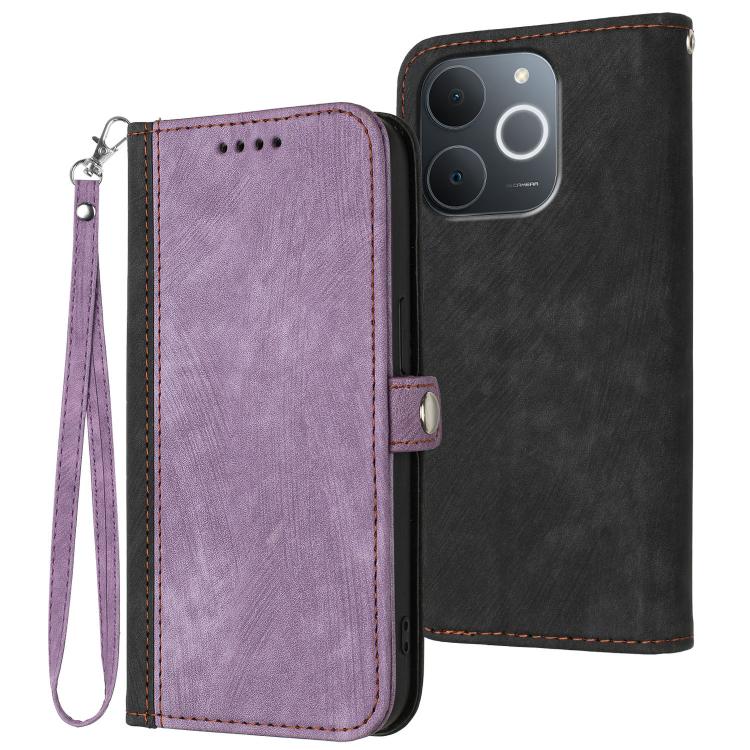 Side Buckle Double Fold Hand Strap Leather Phone Case, For Realme 16T 5G, For Realme C100 4G, For Realme P4 Power 5G, For Realme Note 80 4G, For Realme Neo8 5G, For Realme 16 5G, For Realme 16 Pro+ 5G Global, For Realme 16 Pro 5G Global                ...