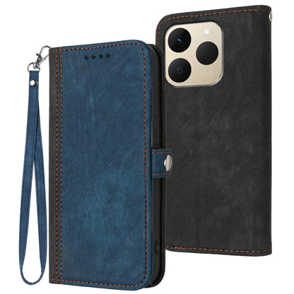 Side Buckle Double Fold Hand Strap Leather Phone Case, For Realme 16T 5G, For Realme C100 4G, For Realme P4 Power 5G, For Realme Note 80 4G, For Realme Neo8 5G, For Realme 16 5G, For Realme 16 Pro+ 5G Global, For Realme 16 Pro 5G Global                ...