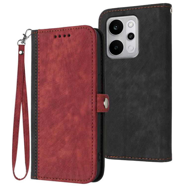 Side Buckle Double Fold Hand Strap Leather Phone Case, For Realme 16T 5G, For Realme C100 4G, For Realme P4 Power 5G, For Realme Note 80 4G, For Realme Neo8 5G, For Realme 16 5G, For Realme 16 Pro+ 5G Global, For Realme 16 Pro 5G Global                ...