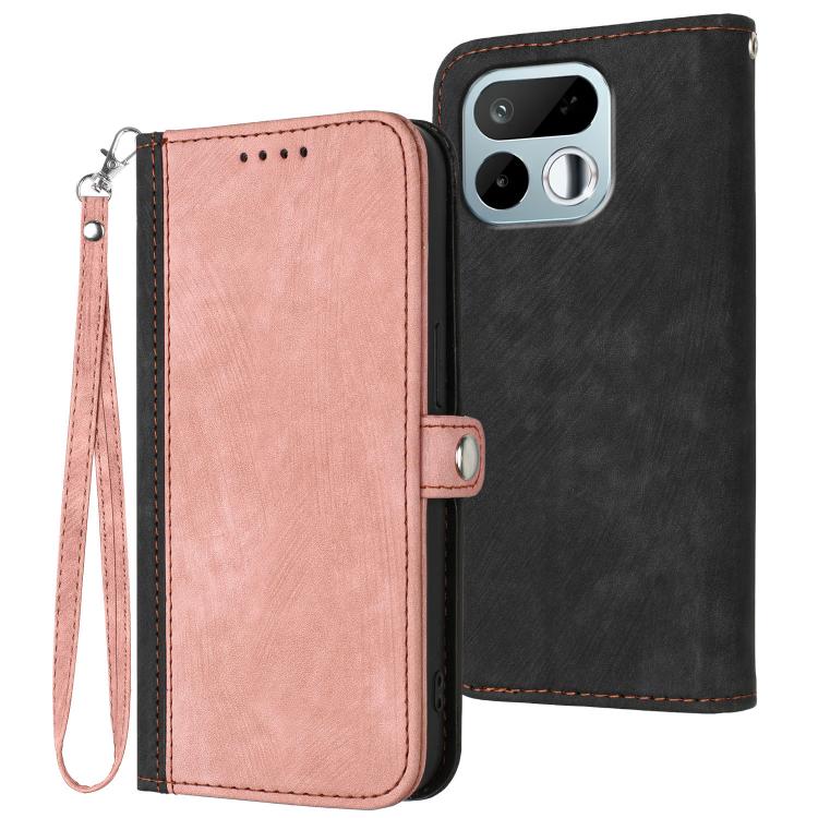 Side Buckle Double Fold Hand Strap Leather Phone Case, For Realme 16T 5G, For Realme C100 4G, For Realme P4 Power 5G, For Realme Note 80 4G, For Realme Neo8 5G, For Realme 16 5G, For Realme 16 Pro+ 5G Global, For Realme 16 Pro 5G Global                ...