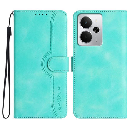 Heart Pattern Skin Feel Leather Phone Case, For Realme 16T 5G, For Realme C100 4G, For Realme P4 Power 5G, For Realme Note 80 4G, For Realme Neo8 5G, For Realme 16 5G, For Realme 16 Pro+ 5G Global, For Realme 16 Pro 5G Global                           ...