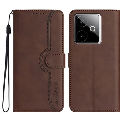Heart Pattern Skin Feel Leather Phone Case, For Realme 16T 5G, For Realme C100 4G, For Realme P4 Power 5G, For Realme Note 80 4G, For Realme Neo8 5G, For Realme 16 5G, For Realme 16 Pro+ 5G Global, For Realme 16 Pro 5G Global                           ...