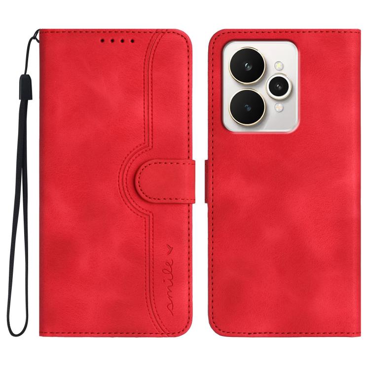 Heart Pattern Skin Feel Leather Phone Case, For Realme 16T 5G, For Realme C100 4G, For Realme P4 Power 5G, For Realme Note 80 4G, For Realme Neo8 5G, For Realme 16 5G, For Realme 16 Pro+ 5G Global, For Realme 16 Pro 5G Global                           ...