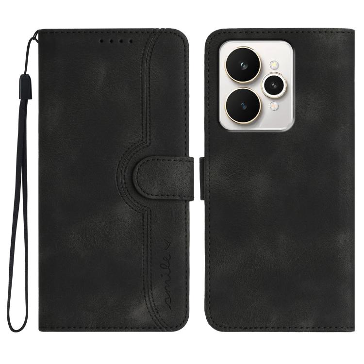 Heart Pattern Skin Feel Leather Phone Case, For Realme 16T 5G, For Realme C100 4G, For Realme P4 Power 5G, For Realme Note 80 4G, For Realme Neo8 5G, For Realme 16 5G, For Realme 16 Pro+ 5G Global, For Realme 16 Pro 5G Global                           ...