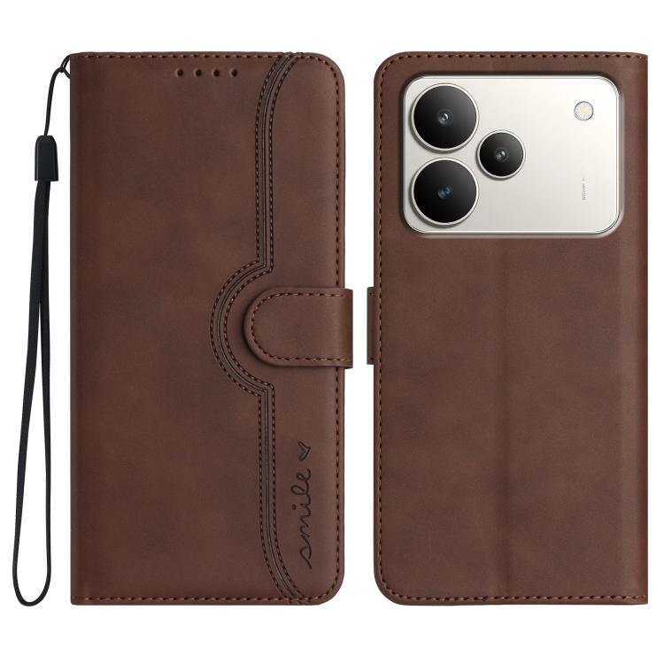 Heart Pattern Skin Feel Leather Phone Case, For Realme 16T 5G, For Realme C100 4G, For Realme P4 Power 5G, For Realme Note 80 4G, For Realme Neo8 5G, For Realme 16 5G, For Realme 16 Pro+ 5G Global, For Realme 16 Pro 5G Global                           ...