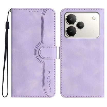 Heart Pattern Skin Feel Leather Phone Case, For Realme 16T 5G, For Realme C100 4G, For Realme P4 Power 5G, For Realme Note 80 4G, For Realme Neo8 5G, For Realme 16 5G, For Realme 16 Pro+ 5G Global, For Realme 16 Pro 5G Global                           ...
