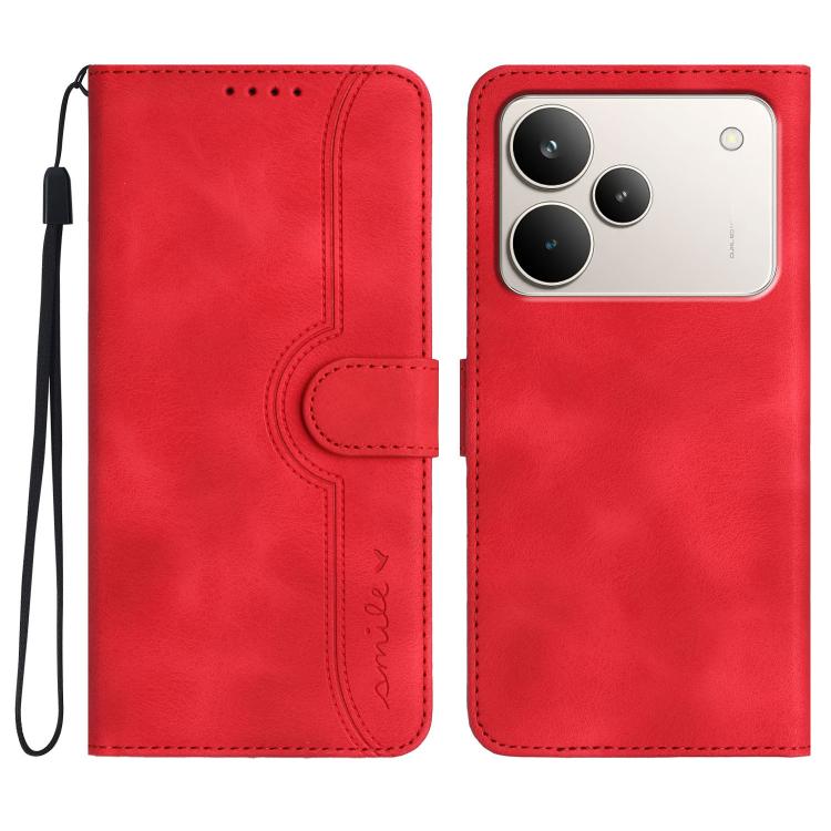 Heart Pattern Skin Feel Leather Phone Case, For Realme 16T 5G, For Realme C100 4G, For Realme P4 Power 5G, For Realme Note 80 4G, For Realme Neo8 5G, For Realme 16 5G, For Realme 16 Pro+ 5G Global, For Realme 16 Pro 5G Global                           ...
