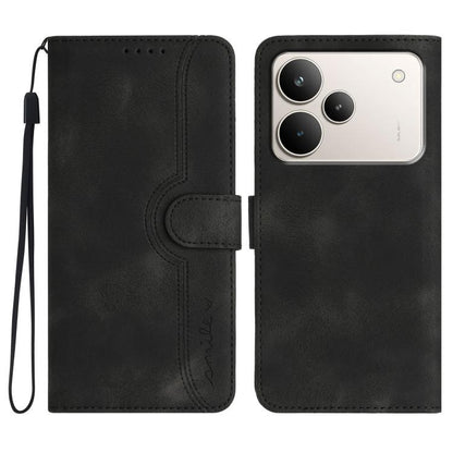 Heart Pattern Skin Feel Leather Phone Case, For Realme 16T 5G, For Realme C100 4G, For Realme P4 Power 5G, For Realme Note 80 4G, For Realme Neo8 5G, For Realme 16 5G, For Realme 16 Pro+ 5G Global, For Realme 16 Pro 5G Global                           ...