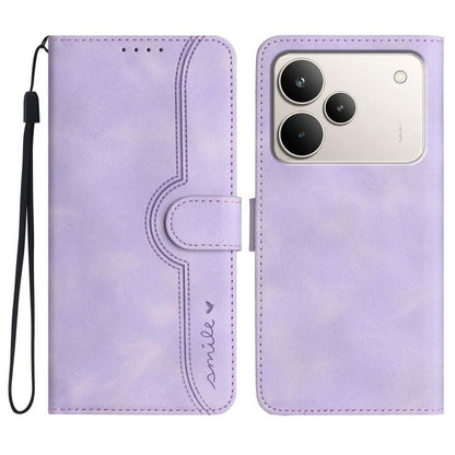 Heart Pattern Skin Feel Leather Phone Case, For Realme 16T 5G, For Realme C100 4G, For Realme P4 Power 5G, For Realme Note 80 4G, For Realme Neo8 5G, For Realme 16 5G, For Realme 16 Pro+ 5G Global, For Realme 16 Pro 5G Global                           ...