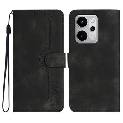 Heart Pattern Skin Feel Leather Phone Case, For Realme 16T 5G, For Realme C100 4G, For Realme P4 Power 5G, For Realme Note 80 4G, For Realme Neo8 5G, For Realme 16 5G, For Realme 16 Pro+ 5G Global, For Realme 16 Pro 5G Global                           ...