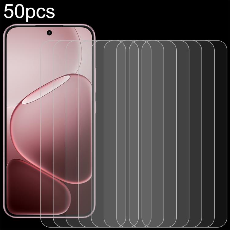 50pcs 0.26mm 9H 2.5D Tempered Glass Film, For OPPO K14x 5G, For OPPO K14 5G, For OPPO Find X9s Pro 5G, For OPPO K15 Pro+, For OPPO K15 Pro 5G, For OPPO Find X9s, For OPPO Find X9 Ultra, For OPPO A6t Pro 5G, For OPPO A6s Pro 4G                          ...