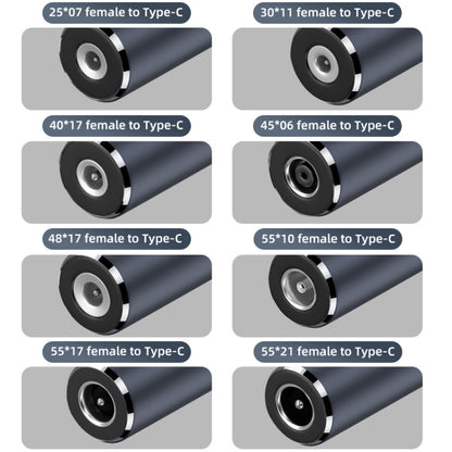 100W Computer Charging Adapter Connector, DC 2.5 x 0.7mm to USB-C / Type-C Male, DC 3 x 1.1mm to USB-C / Type-C Male, DC 4 x 1.7mm to USB-C / Type-C Male, DC 4.5 x 0.6mm to USB-C / Type-C Male, DC 4.8 x 1.7mm to USB-C / Type-C Male                     ...