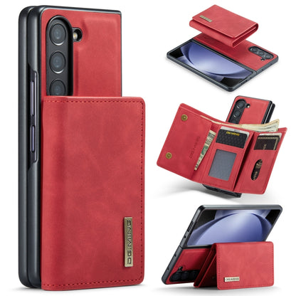 DG.MING M1 Series 3-Fold Multi Card Wallet + Magnetic Phone Case, For Galaxy Z Fold8 Ultra 5G, For Galaxy Z Fold7 5G, For Samsung Galaxy Z Fold5