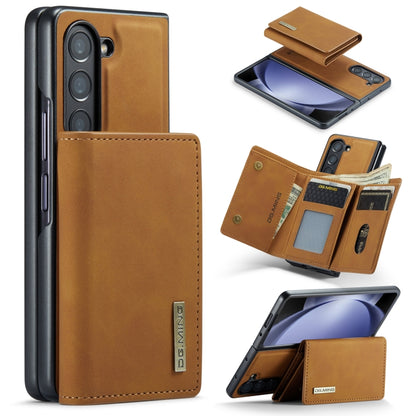 DG.MING M1 Series 3-Fold Multi Card Wallet + Magnetic Phone Case, For Galaxy Z Fold8 Ultra 5G, For Galaxy Z Fold7 5G, For Samsung Galaxy Z Fold5