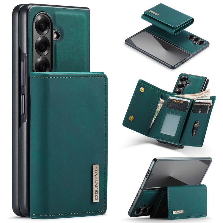 DG.MING M1 Series 3-Fold Multi Card Wallet + Magnetic Phone Case, For Galaxy Z Fold8 Ultra 5G, For Galaxy Z Fold7 5G, For Samsung Galaxy Z Fold5