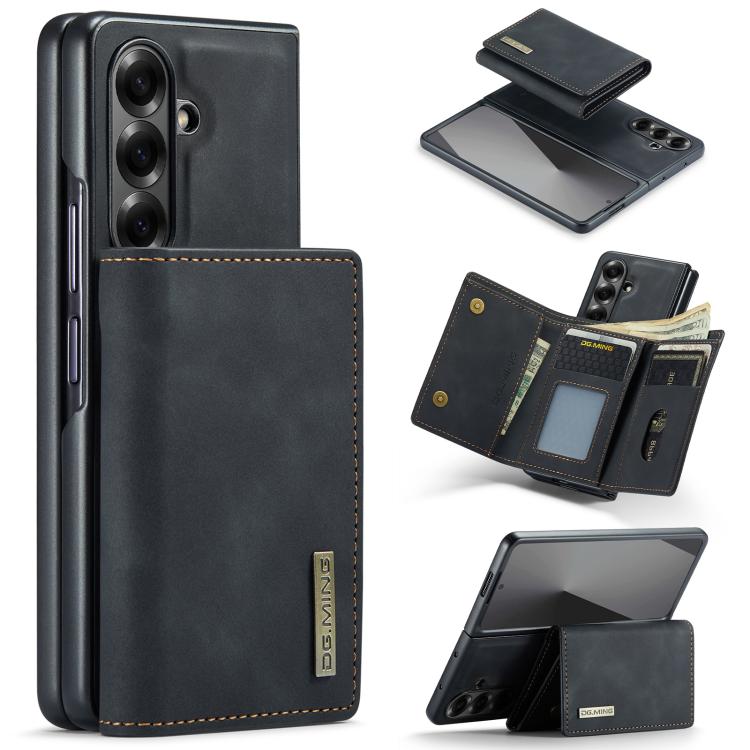 DG.MING M1 Series 3-Fold Multi Card Wallet + Magnetic Phone Case, For Galaxy Z Fold8 Ultra 5G, For Galaxy Z Fold7 5G, For Samsung Galaxy Z Fold5