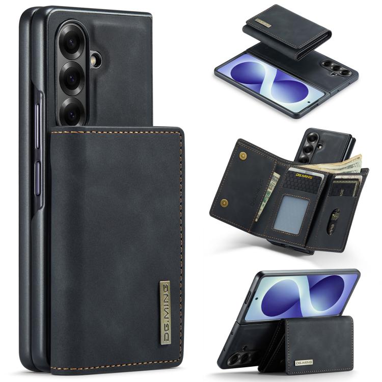 DG.MING M1 Series 3-Fold Multi Card Wallet + Magnetic Phone Case, For Galaxy Z Fold8 Ultra 5G, For Galaxy Z Fold7 5G, For Samsung Galaxy Z Fold5