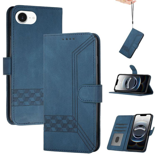 Cubic Skin Feel Flip Leather Phone Case, For iPhone 17e / 16e, For iPhone 17 Pro Max, For iPhone 17 Pro, For iPhone 17, For iPhone Air, For iPhone 16 Pro Max, For iPhone 16 Pro, For iPhone 16 Plus, For iPhone 16, For iPhone 15 Pro Max, For iPhone 15 Pr...