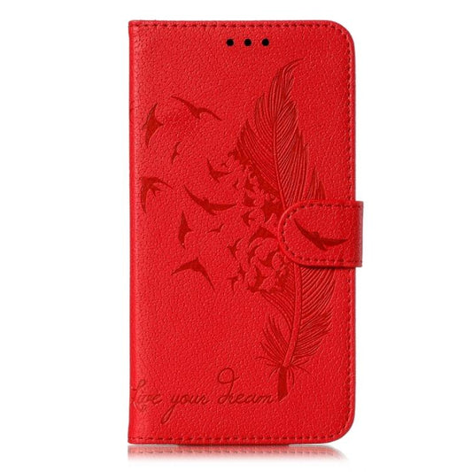 Feather Pattern Litchi Texture Leather Phone Case, For iPhone 17 Pro Max, For iPhone 17 Pro, For iPhone 17, For iPhone 17 Air, For iPhone 15 Pro Max, For iPhone 15 Pro, For iPhone 15 Plus, For iPhone 15