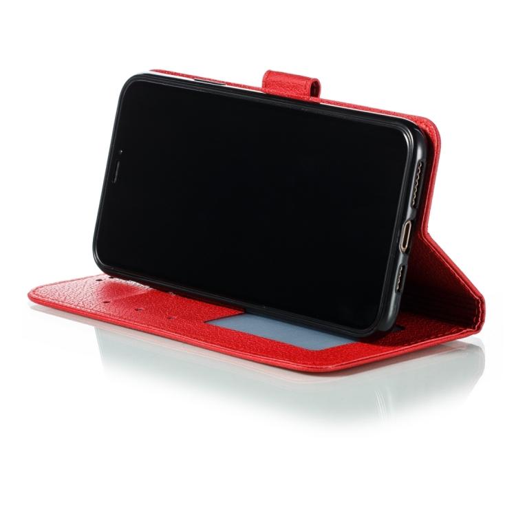 Feather Pattern Litchi Texture Leather Phone Case