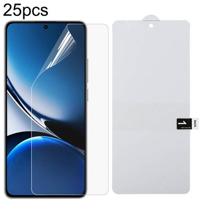 25pcs Full Screen Protector Explosion-proof Hydrogel Film, For Redmi 17C 4G, For Redmi K90 Ultra 5G, For Redmi K100 Pro 5G, For Xiaomi 17 Max 5G, For Redmi K90 Max 5G, For Xiaomi Poco C81x 4G, For Xiaomi 17T Pro 5G, For Xiaomi Poco M8s 5G              ...