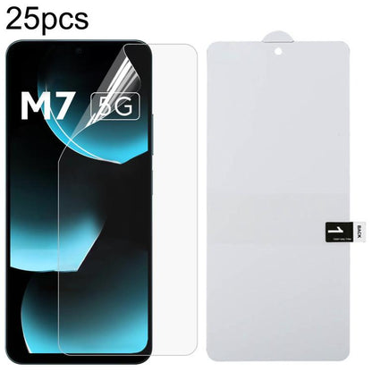 25pcs Full Screen Protector Explosion-proof Hydrogel Film, For Redmi 17C 4G, For Redmi K90 Ultra 5G, For Redmi K100 Pro 5G, For Xiaomi 17 Max 5G, For Redmi K90 Max 5G, For Xiaomi Poco C81x 4G, For Xiaomi 17T Pro 5G, For Xiaomi Poco M8s 5G              ...