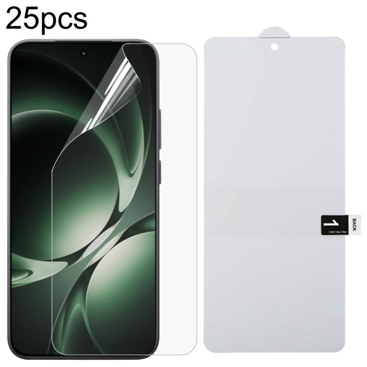 25pcs Full Screen Protector Explosion-proof Hydrogel Film, For Redmi 17C 4G, For Redmi K90 Ultra 5G, For Redmi K100 Pro 5G, For Xiaomi 17 Max 5G, For Redmi K90 Max 5G, For Xiaomi Poco C81x 4G, For Xiaomi 17T Pro 5G, For Xiaomi Poco M8s 5G              ...