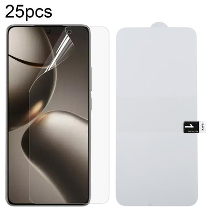 25pcs Full Screen Protector Explosion-proof Hydrogel Film, For Redmi 17C 4G, For Redmi K90 Ultra 5G, For Redmi K100 Pro 5G, For Xiaomi 17 Max 5G, For Redmi K90 Max 5G, For Xiaomi Poco C81x 4G, For Xiaomi 17T Pro 5G, For Xiaomi Poco M8s 5G              ...