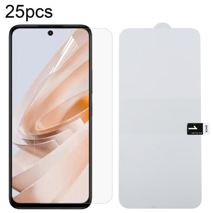 25pcs Full Screen Protector Explosion-proof Hydrogel Film, For Redmi 17C 4G, For Redmi K90 Ultra 5G, For Redmi K100 Pro 5G, For Xiaomi 17 Max 5G, For Redmi K90 Max 5G, For Xiaomi Poco C81x 4G, For Xiaomi 17T Pro 5G, For Xiaomi Poco M8s 5G              ...