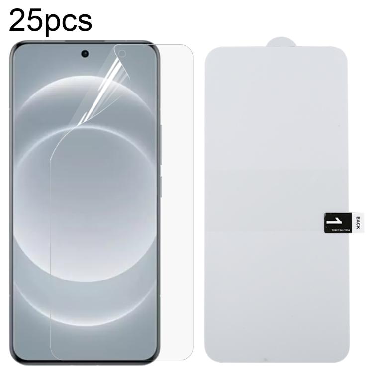 25pcs Full Screen Protector Explosion-proof Hydrogel Film, For Redmi 17C 4G, For Redmi K90 Ultra 5G, For Redmi K100 Pro 5G, For Xiaomi 17 Max 5G, For Redmi K90 Max 5G, For Xiaomi Poco C81x 4G, For Xiaomi 17T Pro 5G, For Xiaomi Poco M8s 5G              ...