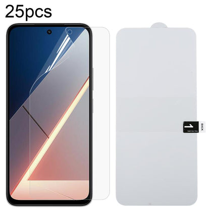 25pcs Full Screen Protector Explosion-proof Hydrogel Film, For Redmi 17C 4G, For Redmi K90 Ultra 5G, For Redmi K100 Pro 5G, For Xiaomi 17 Max 5G, For Redmi K90 Max 5G, For Xiaomi Poco C81x 4G, For Xiaomi 17T Pro 5G, For Xiaomi Poco M8s 5G              ...