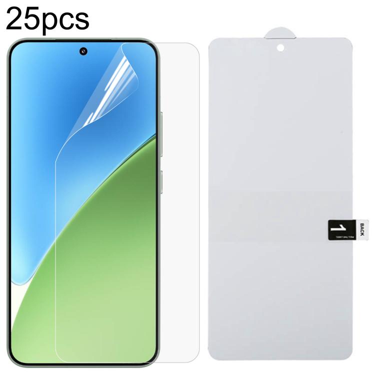25pcs Full Screen Protector Explosion-proof Hydrogel Film, For Redmi 17C 4G, For Redmi K90 Ultra 5G, For Redmi K100 Pro 5G, For Xiaomi 17 Max 5G, For Redmi K90 Max 5G, For Xiaomi Poco C81x 4G, For Xiaomi 17T Pro 5G, For Xiaomi Poco M8s 5G              ...