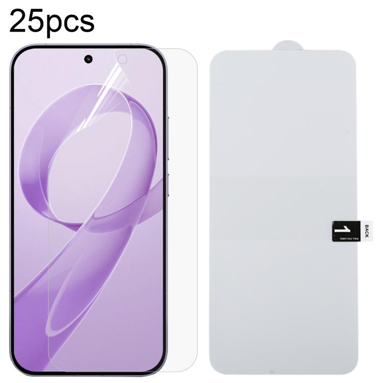 25pcs Full Screen Protector Explosion-proof Hydrogel Film, For Redmi A7 4G 171.8mm, For Redmi 17C 4G, For Redmi K90 Ultra 5G, For Redmi K100 Pro 5G, For Xiaomi 17 Max 5G, For Redmi K90 Max 5G, For Xiaomi Poco C81x 4G, For Xiaomi 17T Pro 5G             ...