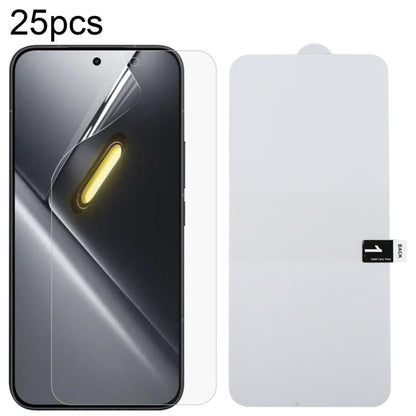 25pcs Full Screen Protector Explosion-proof Hydrogel Film, For Redmi A7 4G 171.8mm, For Redmi 17C 4G, For Redmi K90 Ultra 5G, For Redmi K100 Pro 5G, For Xiaomi 17 Max 5G, For Redmi K90 Max 5G, For Xiaomi Poco C81x 4G, For Xiaomi 17T Pro 5G             ...
