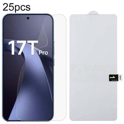25pcs Full Screen Protector Explosion-proof Hydrogel Film, For Redmi A7 4G 171.8mm, For Redmi 17C 4G, For Redmi K90 Ultra 5G, For Redmi K100 Pro 5G, For Xiaomi 17 Max 5G, For Redmi K90 Max 5G, For Xiaomi Poco C81x 4G, For Xiaomi 17T Pro 5G             ...
