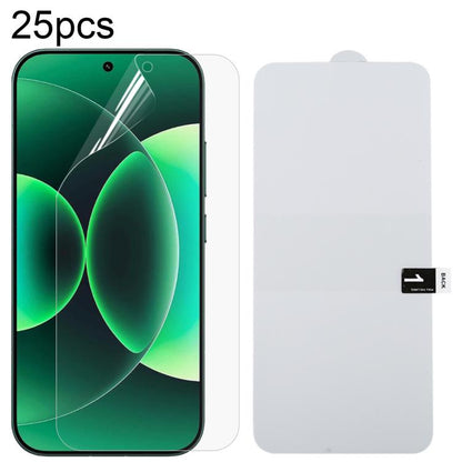 25pcs Full Screen Protector Explosion-proof Hydrogel Film, For Redmi A7 4G 171.8mm, For Redmi 17C 4G, For Redmi K90 Ultra 5G, For Redmi K100 Pro 5G, For Xiaomi 17 Max 5G, For Redmi K90 Max 5G, For Xiaomi Poco C81x 4G, For Xiaomi 17T Pro 5G             ...