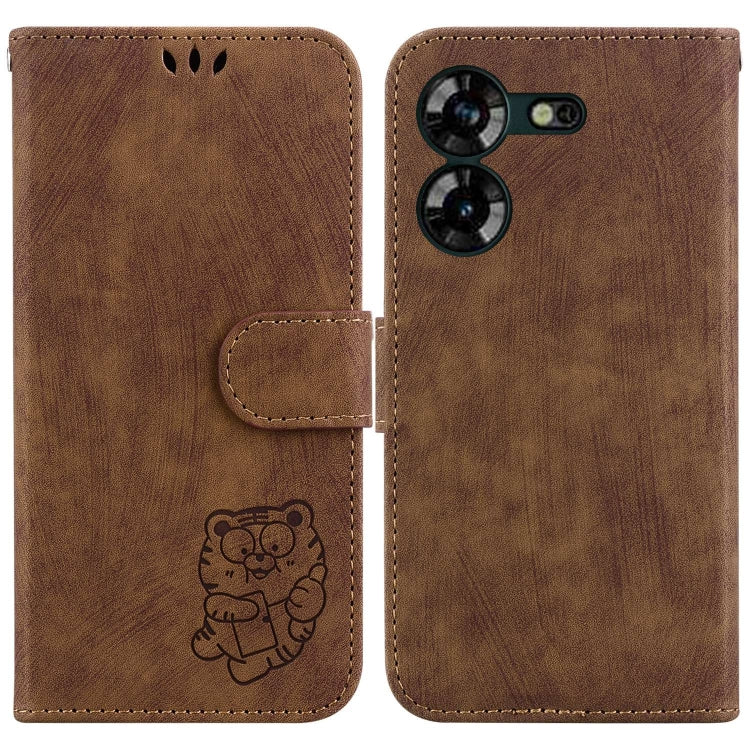 Little Tiger Embossed Leather Phone Case, For Tecno Pova 5 Pro, For Tecno Pova Neo 3, For Tecno Pova 5, For Tecno Camon 20 Premier 5G, For Tecno Camon 20 Pro 5G, For Tecno Camon 20 Pro 4G / 20, For Tecno Spark 10 5G, For Tecno Spark 10 4G / 10C        ...