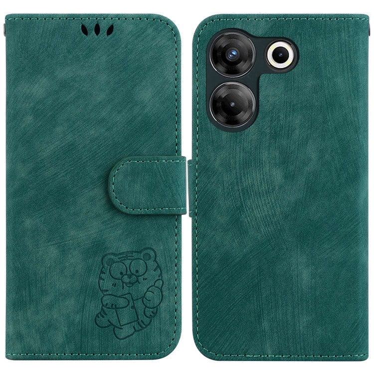 Little Tiger Embossed Leather Phone Case, For Tecno Pova 5 Pro, For Tecno Pova Neo 3, For Tecno Pova 5, For Tecno Camon 20 Premier 5G, For Tecno Camon 20 Pro 5G, For Tecno Camon 20 Pro 4G / 20, For Tecno Spark 10 5G, For Tecno Spark 10 4G / 10C        ...
