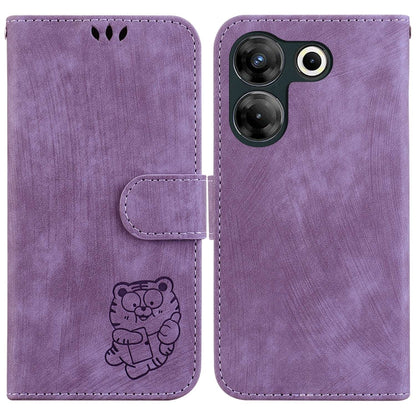 Little Tiger Embossed Leather Phone Case, For Tecno Pova 5 Pro, For Tecno Pova Neo 3, For Tecno Pova 5, For Tecno Camon 20 Premier 5G, For Tecno Camon 20 Pro 5G, For Tecno Camon 20 Pro 4G / 20, For Tecno Spark 10 5G, For Tecno Spark 10 4G / 10C        ...