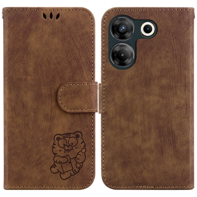 Little Tiger Embossed Leather Phone Case, For Tecno Pova 5 Pro, For Tecno Pova Neo 3, For Tecno Pova 5, For Tecno Camon 20 Premier 5G, For Tecno Camon 20 Pro 5G, For Tecno Camon 20 Pro 4G / 20, For Tecno Spark 10 5G, For Tecno Spark 10 4G / 10C        ...