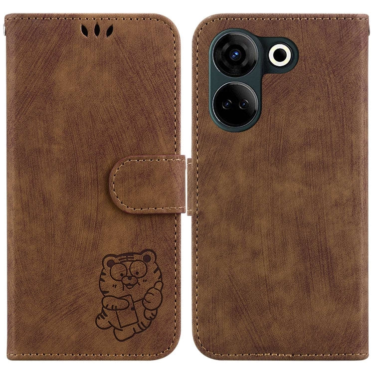 Little Tiger Embossed Leather Phone Case, For Tecno Pova 5 Pro, For Tecno Pova Neo 3, For Tecno Pova 5, For Tecno Camon 20 Premier 5G, For Tecno Camon 20 Pro 5G, For Tecno Camon 20 Pro 4G / 20, For Tecno Spark 10 5G, For Tecno Spark 10 4G / 10C        ...