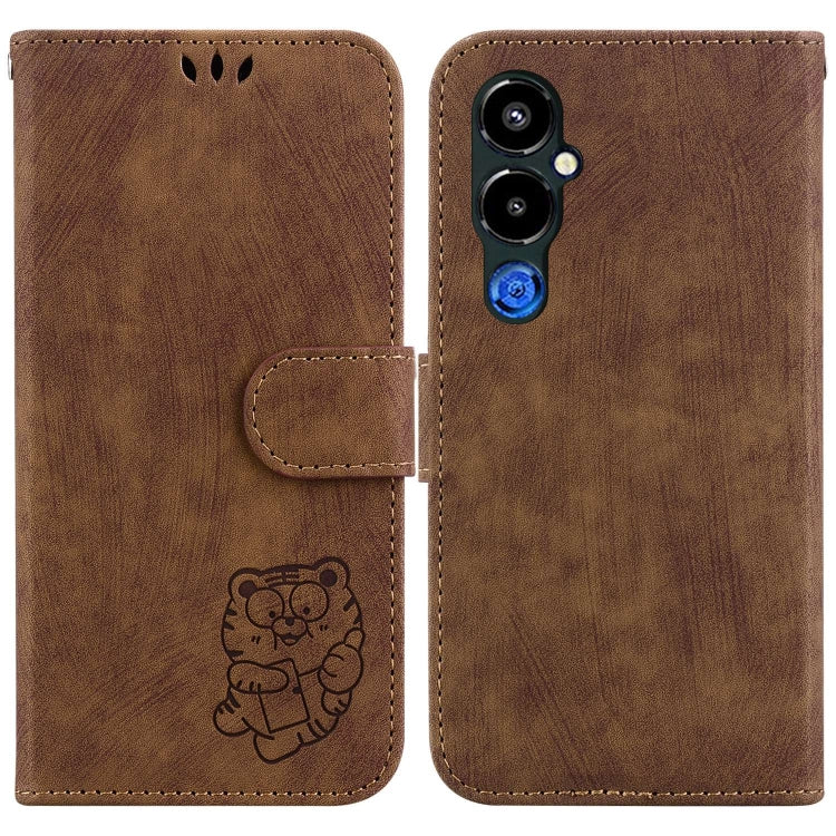 Little Tiger Embossed Leather Phone Case, For Tecno Pova 5 Pro, For Tecno Pova Neo 3, For Tecno Pova 5, For Tecno Camon 20 Premier 5G, For Tecno Camon 20 Pro 5G, For Tecno Camon 20 Pro 4G / 20, For Tecno Spark 10 5G, For Tecno Spark 10 4G / 10C        ...