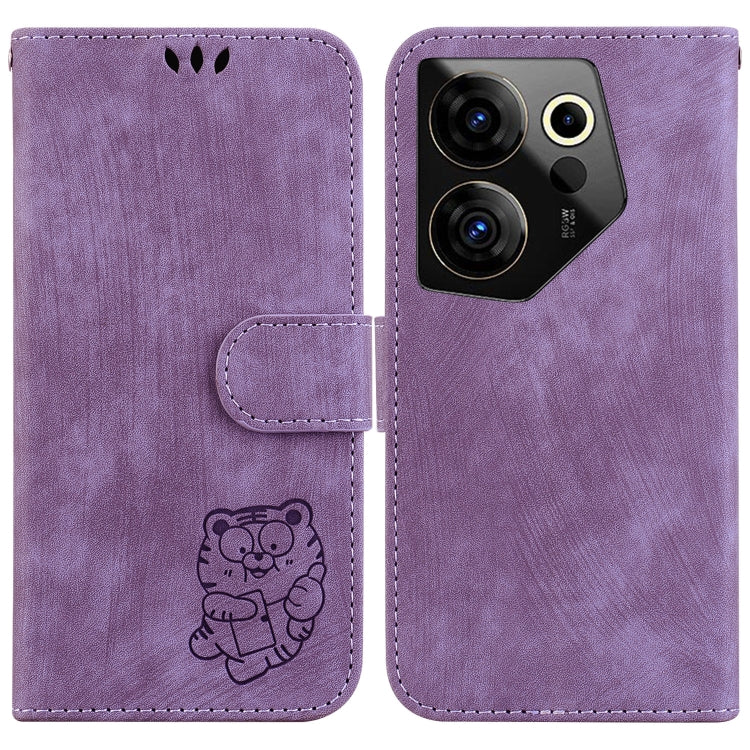 Little Tiger Embossed Leather Phone Case, For Tecno Pova 5 Pro, For Tecno Pova Neo 3, For Tecno Pova 5, For Tecno Camon 20 Premier 5G, For Tecno Camon 20 Pro 5G, For Tecno Camon 20 Pro 4G / 20, For Tecno Spark 10 5G, For Tecno Spark 10 4G / 10C        ...