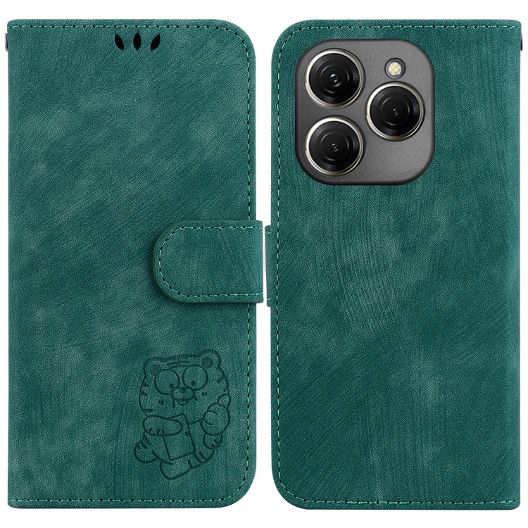 Little Tiger Embossed Leather Phone Case, For Tecno Pop 10 / Spark Go 2 4G, For Tecno Camon 40 Pro 4G, For Tecno Camon 40, For Tecno Pop 9 5G / Spark 30C 5G, For Tecno Camon 30S / Camon 30S Pro, For Tecno Spark 30 Pro, For Tecno Spark 30 4G            ...