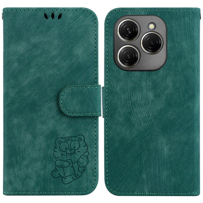 Little Tiger Embossed Leather Phone Case, For Tecno Pop 10 / Spark Go 2 4G, For Tecno Camon 40 Pro 4G, For Tecno Camon 40, For Tecno Pop 9 5G / Spark 30C 5G, For Tecno Camon 30S / Camon 30S Pro, For Tecno Spark 30 Pro, For Tecno Spark 30 4G            ...