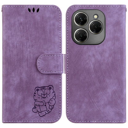 Little Tiger Embossed Leather Phone Case, For Tecno Pop 10 / Spark Go 2 4G, For Tecno Camon 40 Pro 4G, For Tecno Camon 40, For Tecno Pop 9 5G / Spark 30C 5G, For Tecno Camon 30S / Camon 30S Pro, For Tecno Spark 30 Pro, For Tecno Spark 30 4G            ...