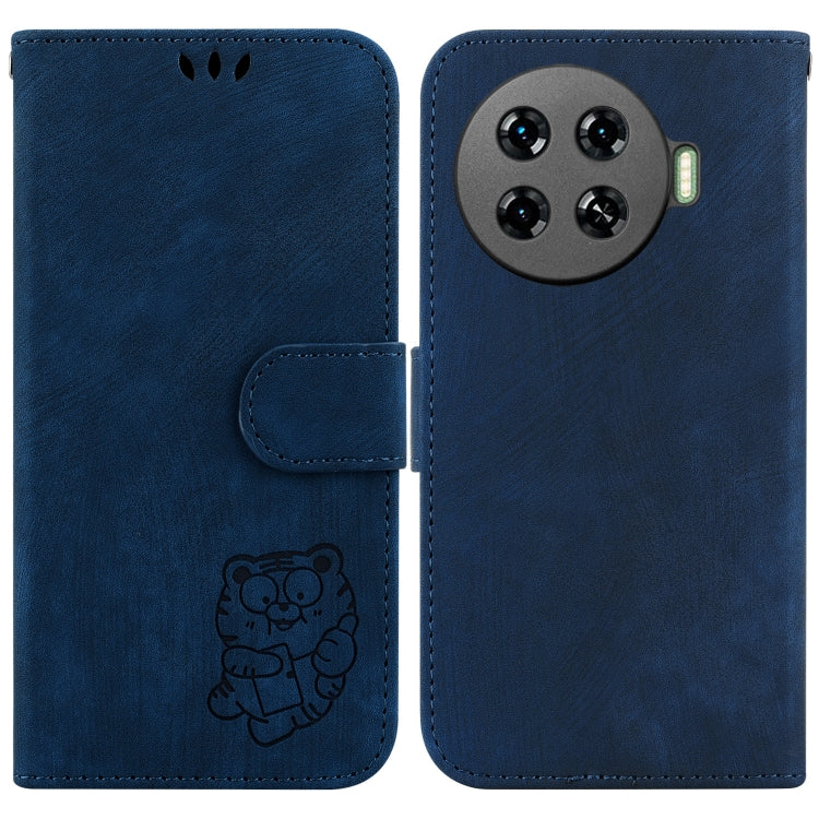 Little Tiger Embossed Leather Phone Case, For Tecno Pop 10 / Spark Go 2 4G, For Tecno Camon 40 Pro 4G, For Tecno Camon 40, For Tecno Pop 9 5G / Spark 30C 5G, For Tecno Camon 30S / Camon 30S Pro, For Tecno Spark 30 Pro, For Tecno Spark 30 4G            ...